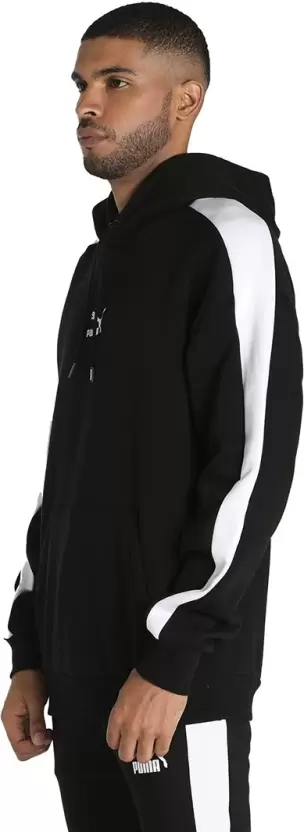 Men Full Sleeve Color Block Hooded Sweatshirt-53027201