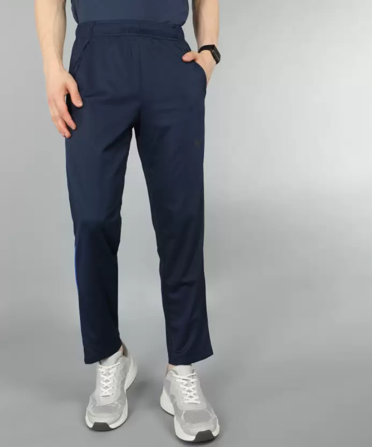 Dri-FIT Men Self Design Blue Track Pants-Dm6598-451