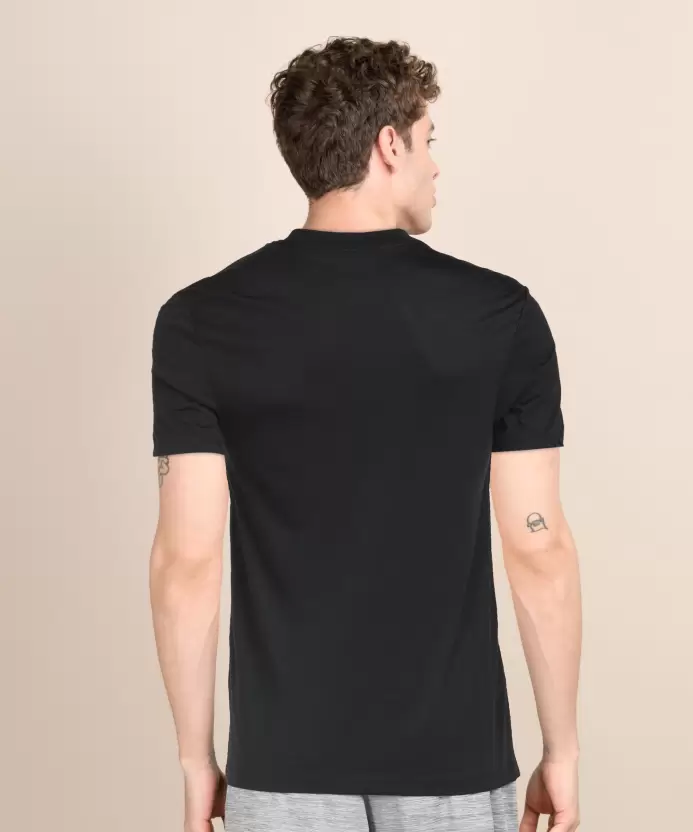Dri-FIT Men Typography Round Neck Black T-Shirt-Dd6926-010