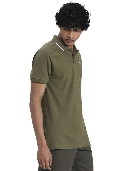 Sports Polo T-shirt with Contrast Tipping-584269 49