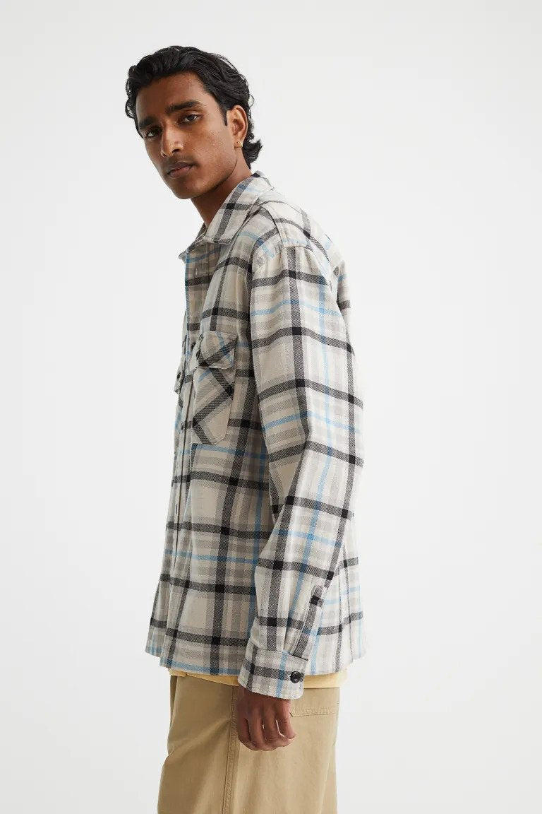Relaxed Fit Overshirt-1070734003