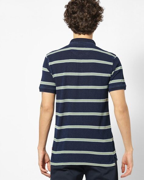 Striped Polo T-shirt-28737-0034