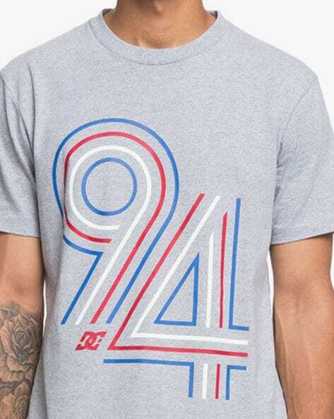 Numeric Print Crew-Neck T-shirt-EDYZT03763