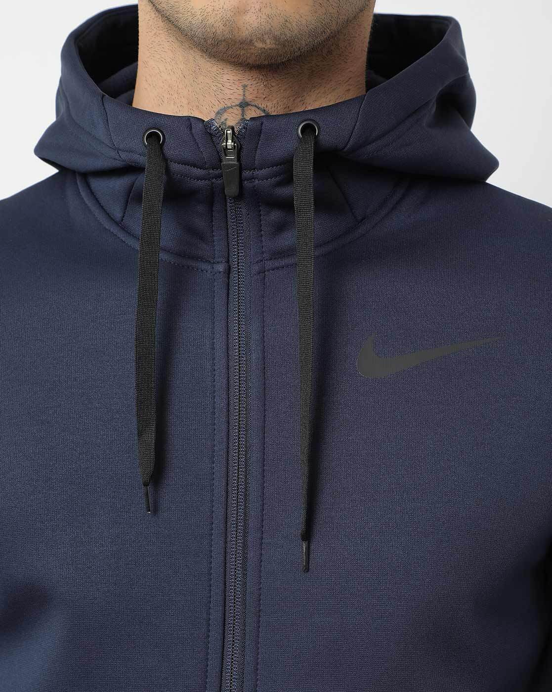 Front-Zip Hoodie with Split Kangaroo Pocket-Cu6232-451