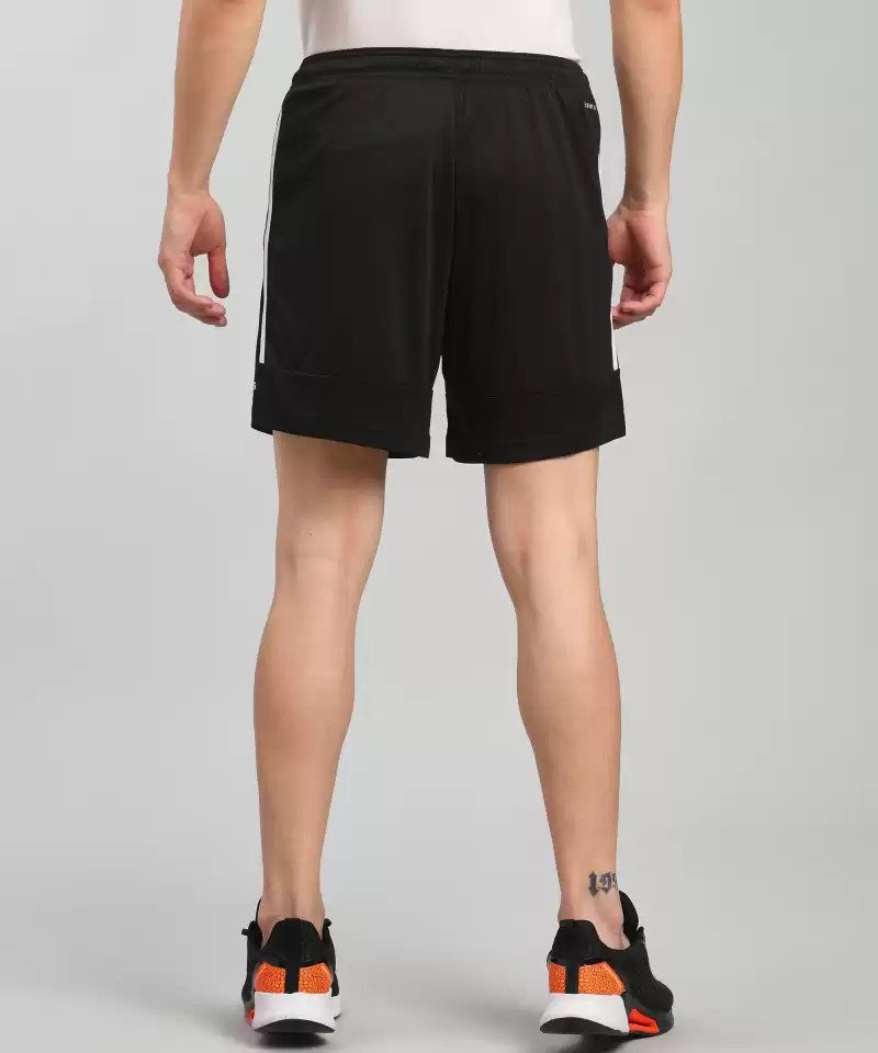 Solid Men Black Sports Shorts-Hc1836