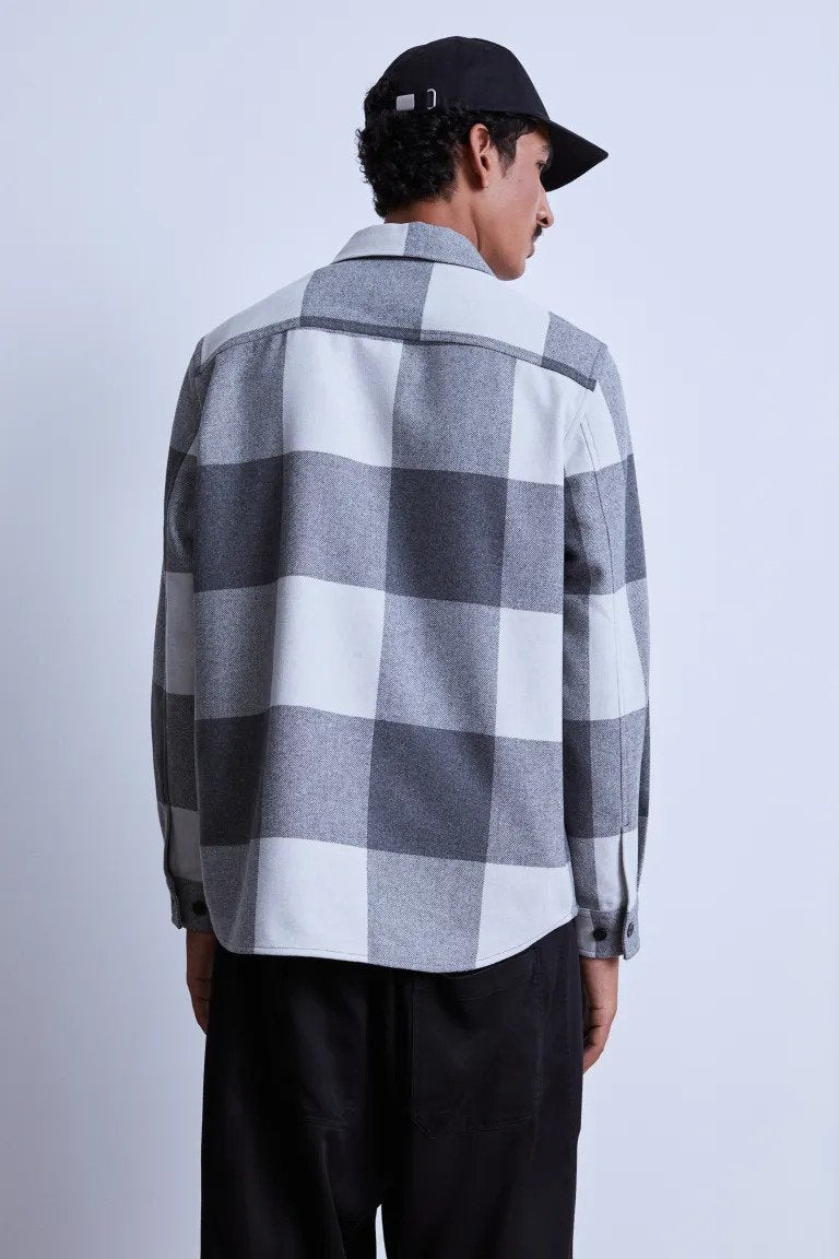 Twill overshirt-0875217034