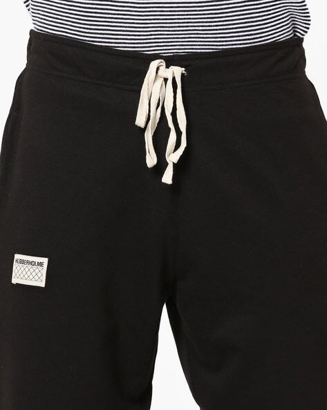 Slim Fit Track Pants with Drawstring-6969