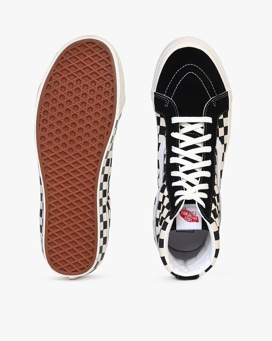 SK8-Hi 38 DX Checked Lace-Up Casual Shoes-71002741