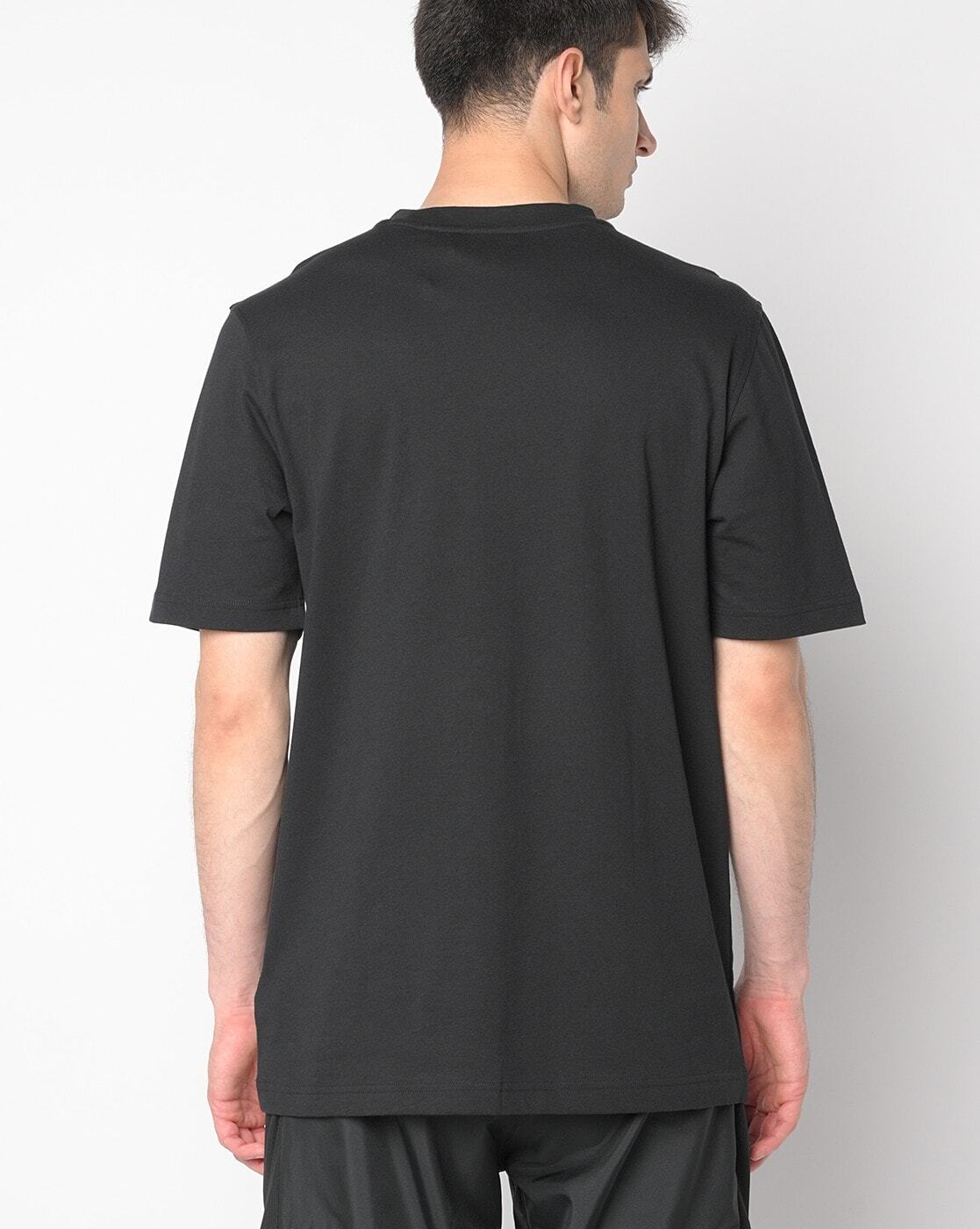 Brand Print Crew-Neck T-shirt-H06642