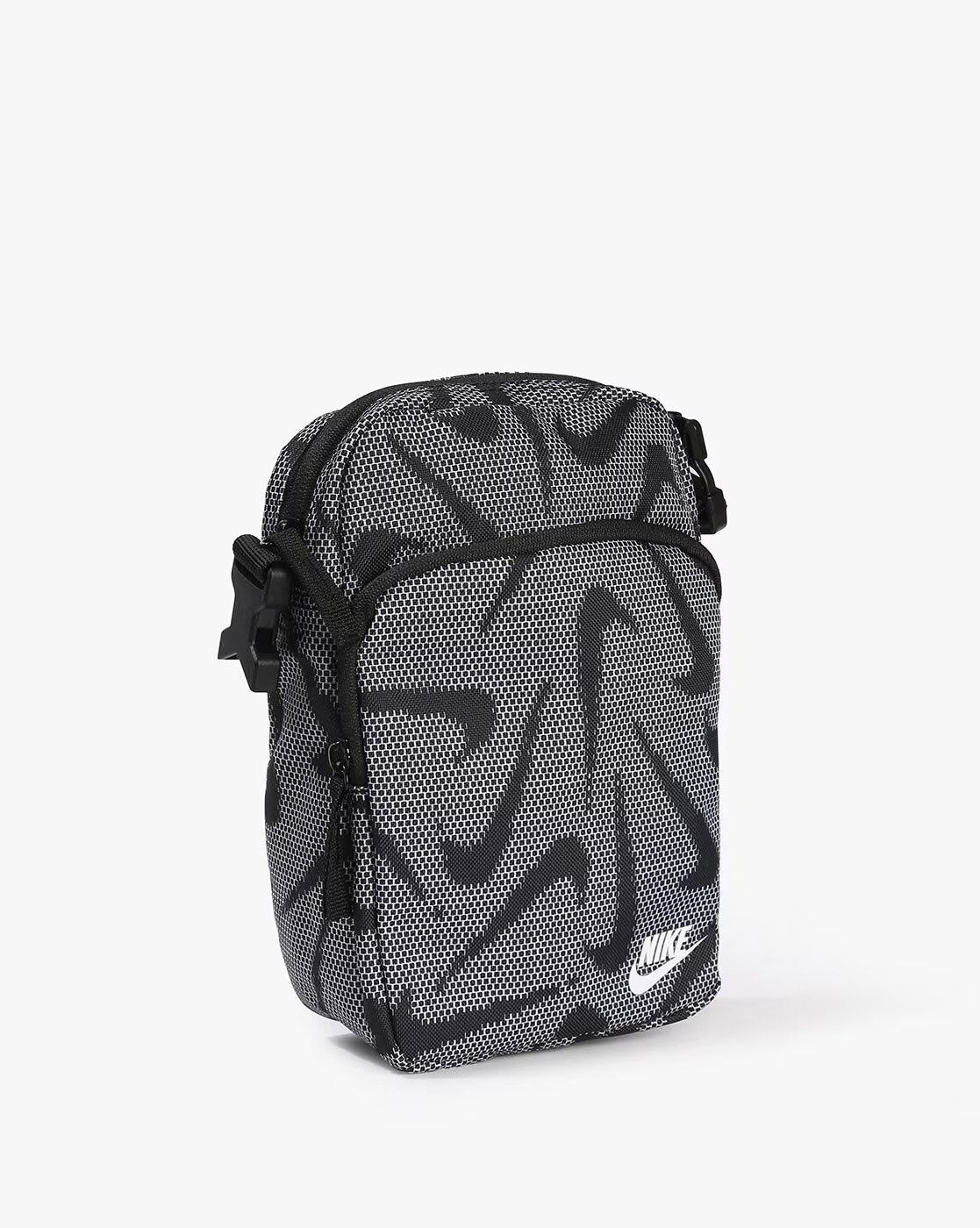 Logo Print Crossbody Bag with Detachable Strap-Dq5738-010