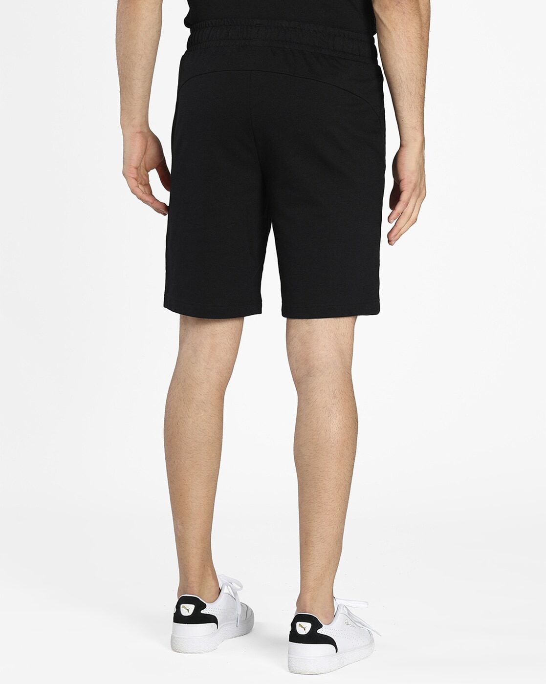 Brand Print Shorts with Slip Pockets-847910 01