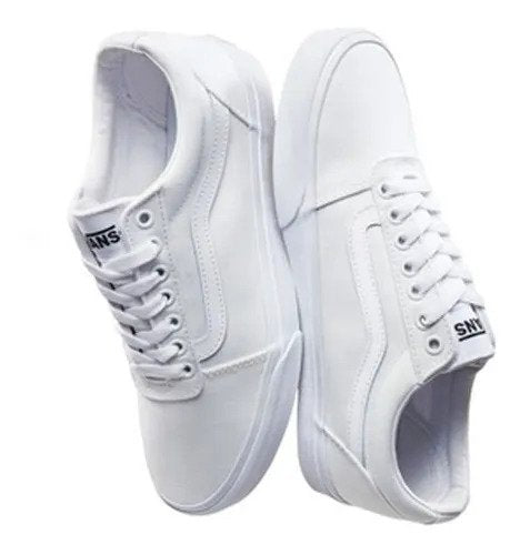 Tenis Vans Unisex Blanco Ward Canvas -Vn0a38dm7hn