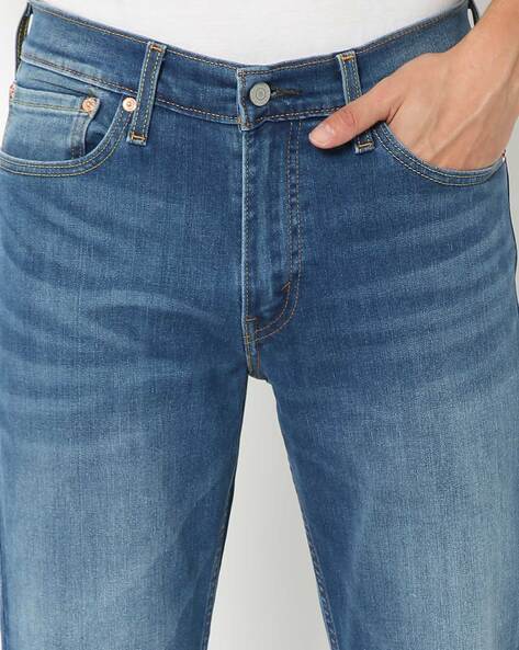 Washed Slim Fit Jeans-18298-1021