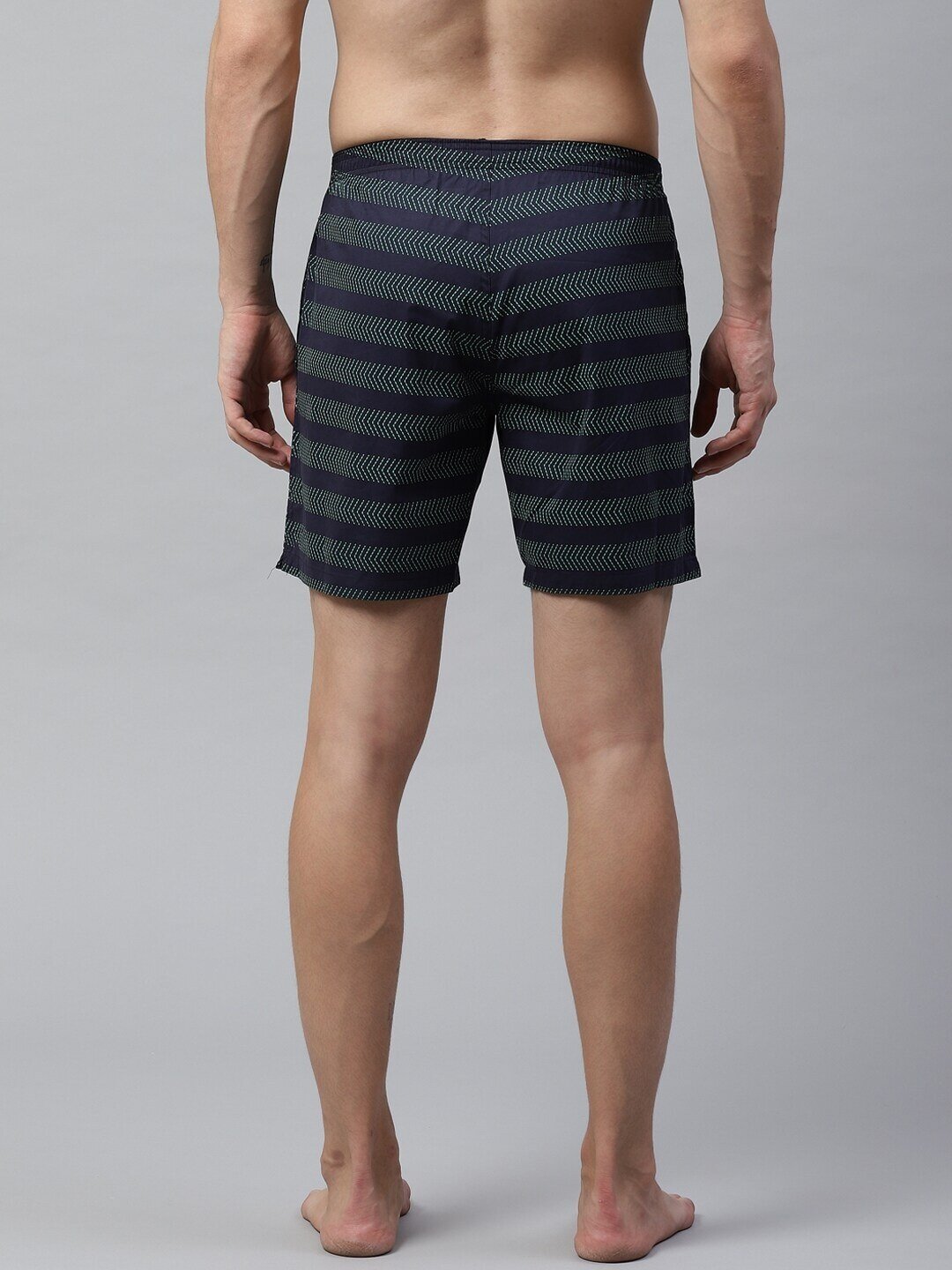 Men Assorted Striped Antimicrobial Boxers #023-BOXER SHORTS-300 ls-023