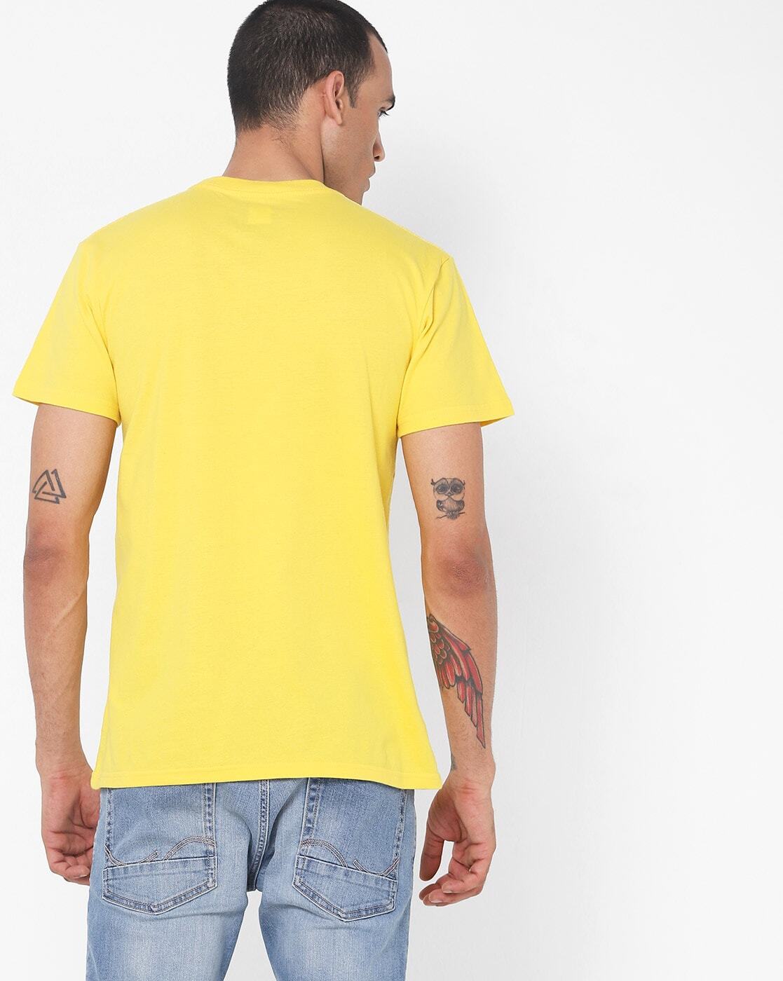 Star Typographic Brand Print Slim Fit T-shirt-Edyzt03900-star ss2