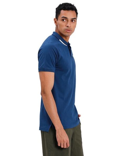 Sports Polo T-shirt with Contrast Tipping-584269 43