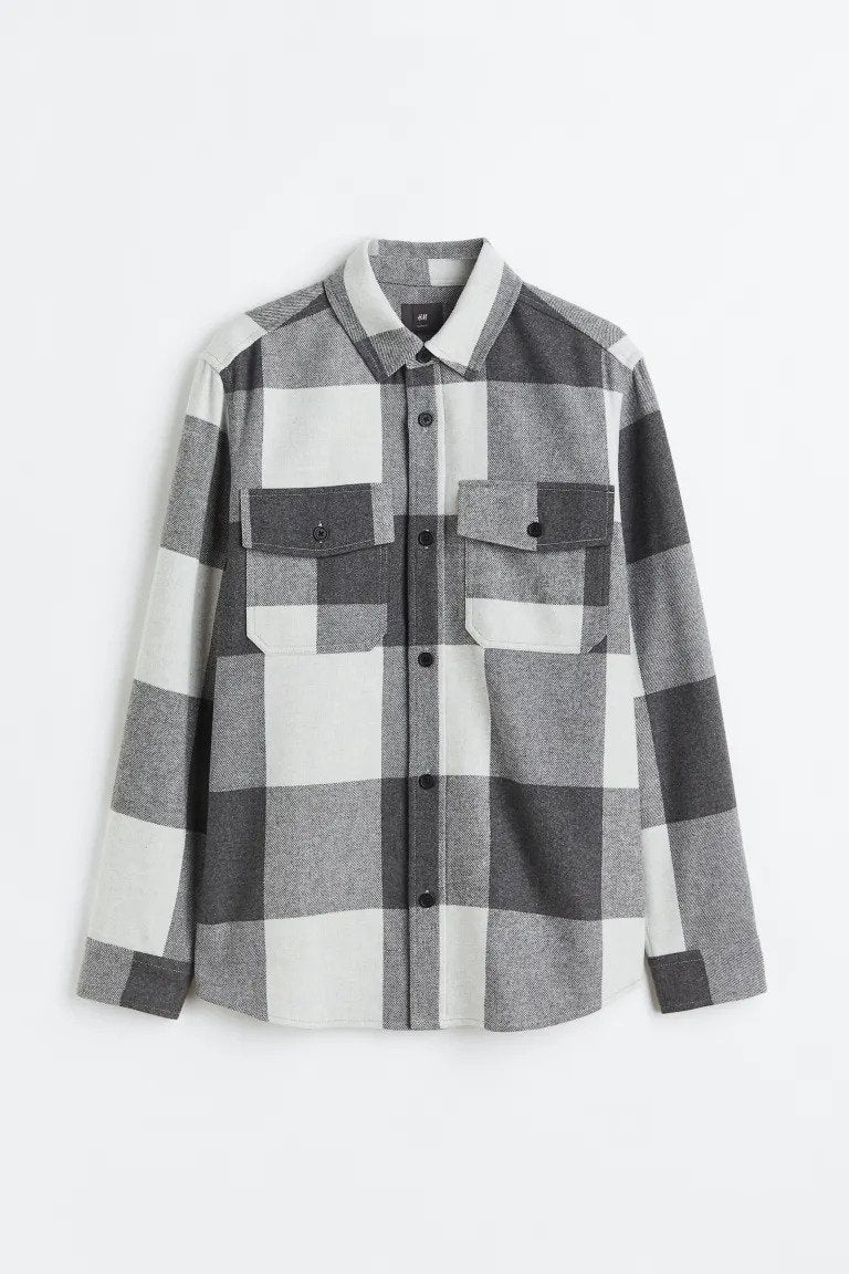 Twill overshirt-0875217034
