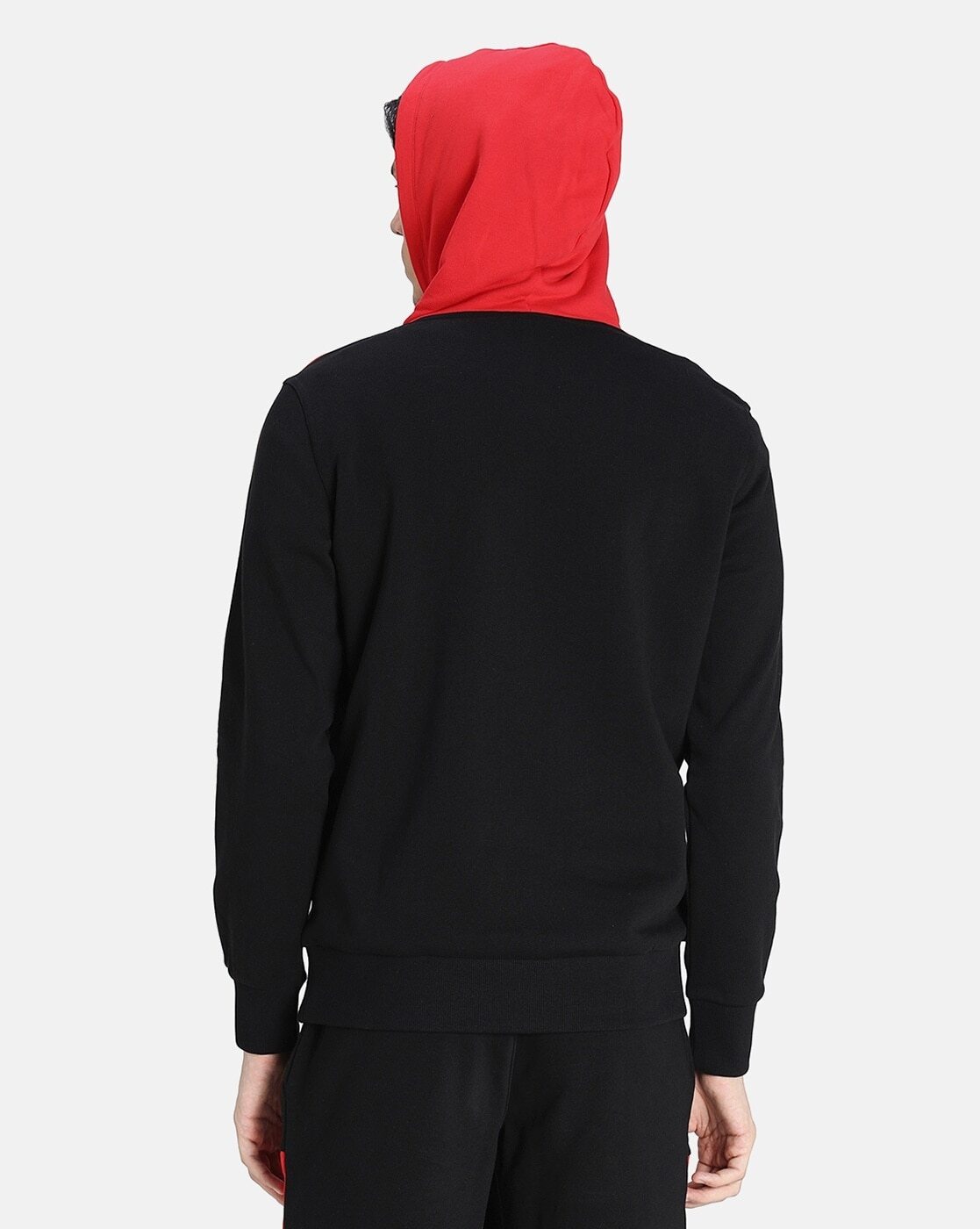 Colourblock Hoodie with Kangaroo Pocket-531705 01