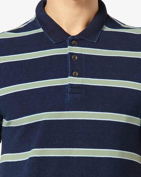 Striped Polo T-shirt-28737-0034