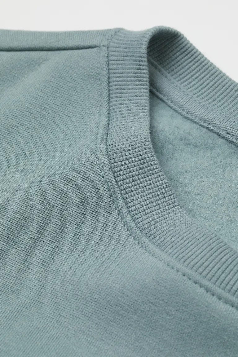 Relaxed Fit Sweatshirt-Turquoise-0970818010