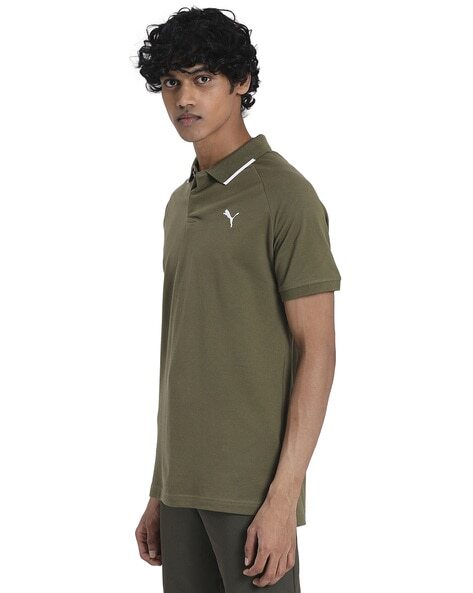 Sports Polo T-shirt with Contrast Tipping-584269 49