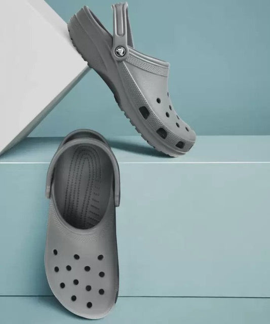 Men Grey Clogs Sandal-10001-0da