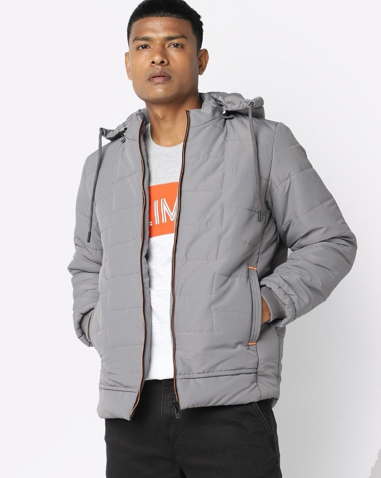 Zip-Front Jacket with Detachable Hood-21113w-smoke