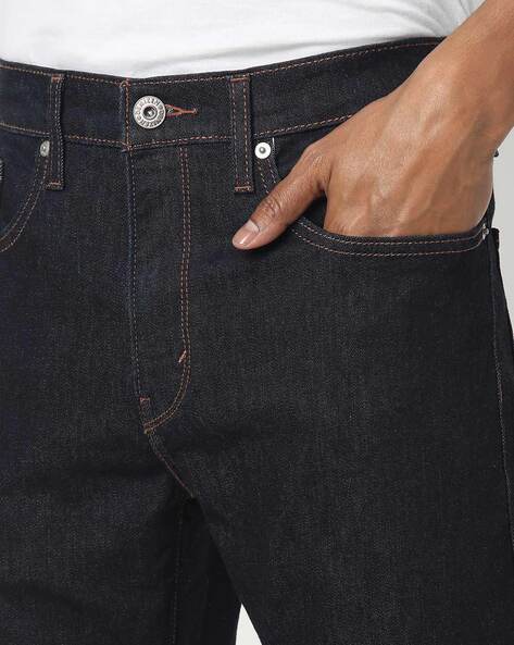 Slim Tapered Fit Jeans with Button Closure-59224-0037