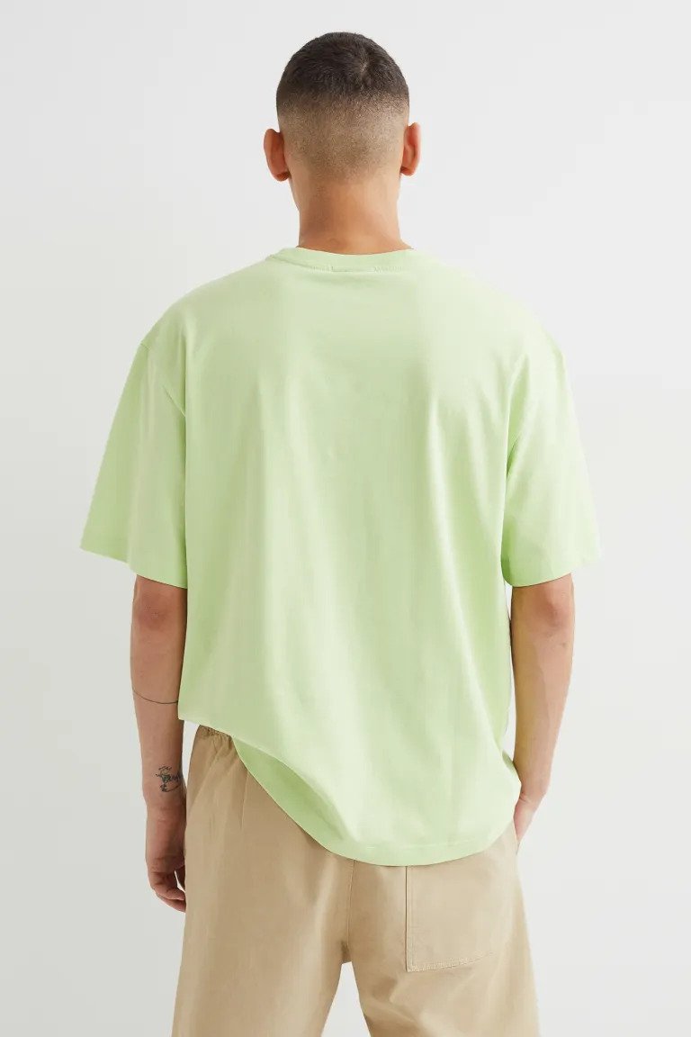 Relaxed Fit pocket-detail T-shirt-1062372007