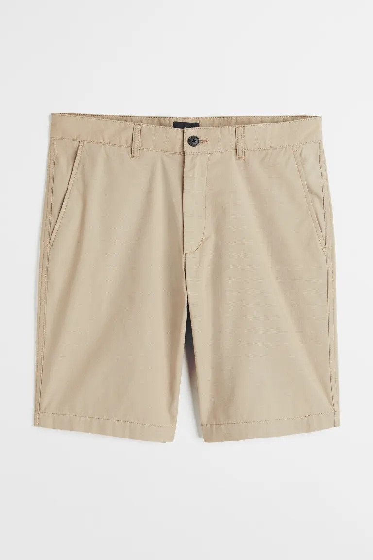 Regular Fit Cotton chino shorts-1039093003