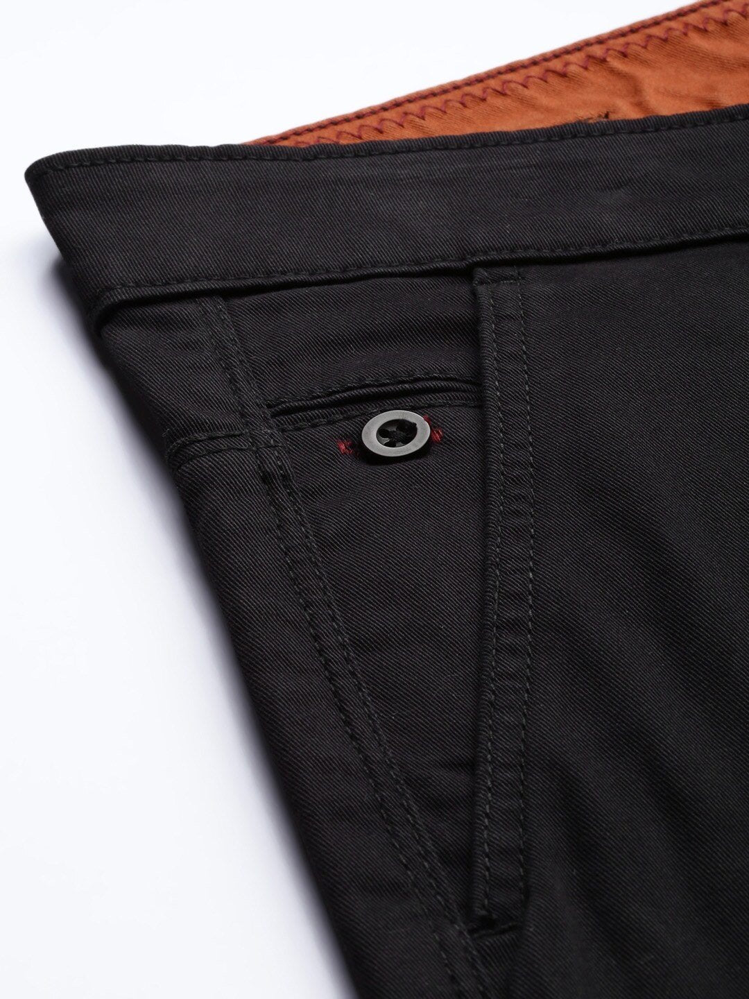 Men Black Slim Fit Chinos-12180610