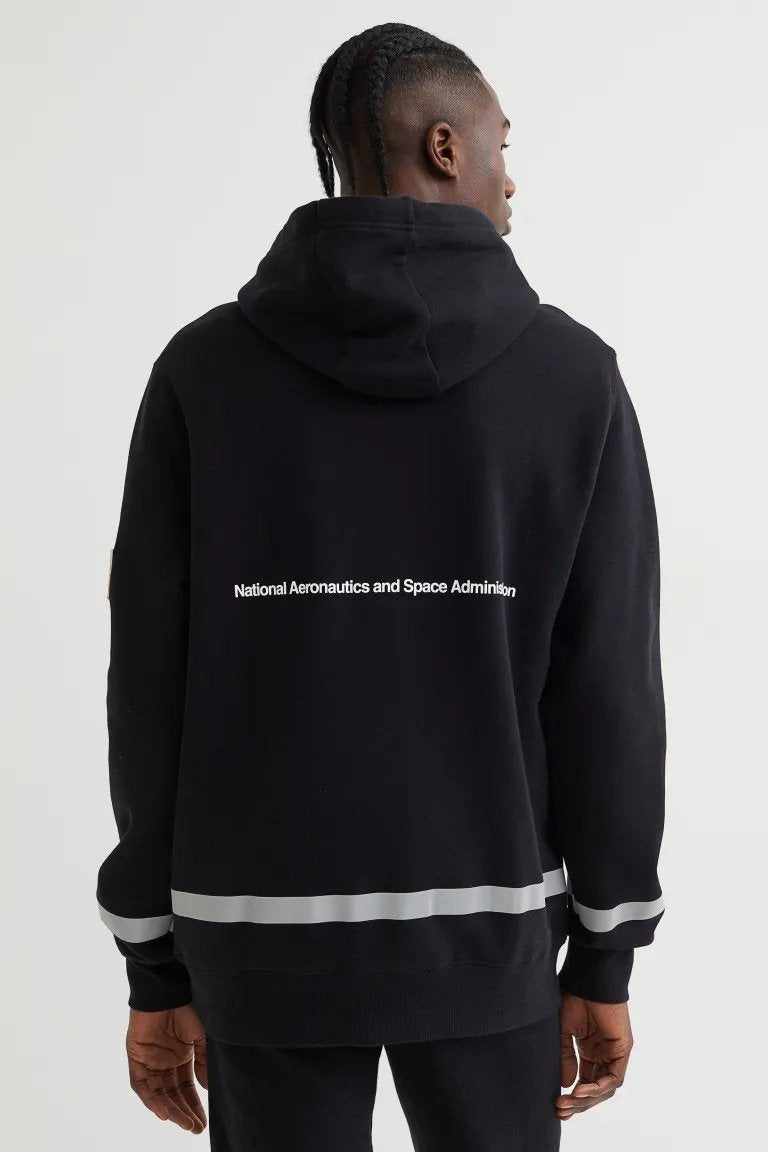 Regular Fit Reflective hoodie-0925656002