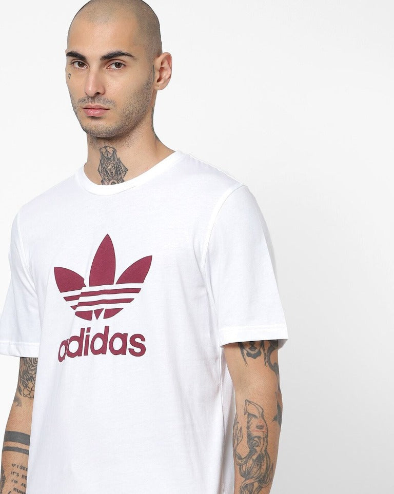 Brand Print Crew-Neck T-shirt-H06637