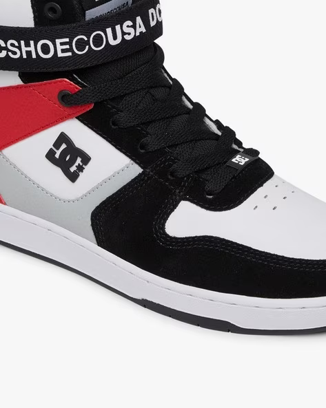 Pensford High Top Panelled Sneakers Adys400038 XKSR Discount Store