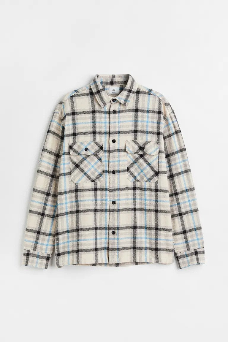 Relaxed Fit Overshirt-1070734003