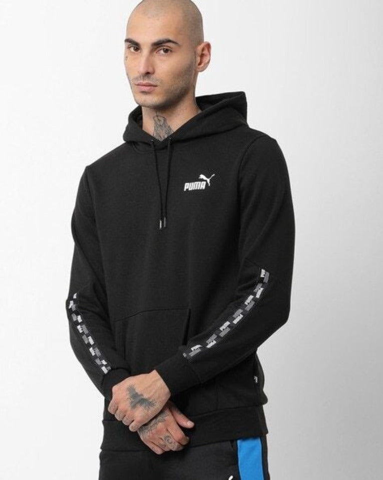Textured Hoodie with Insert Pockets-58941101