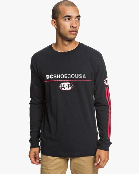 Typographic Print Crew-Neck T-shirt-Edyzt03940