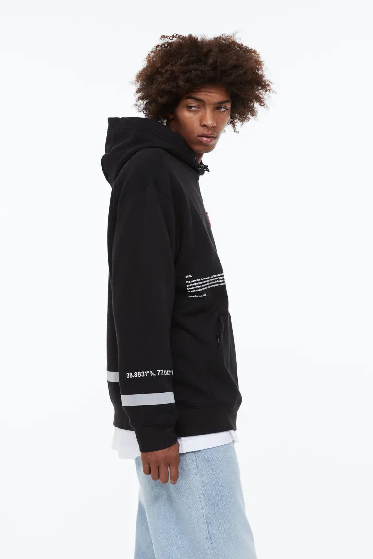 Relaxed Fit Hoodie-1095667001