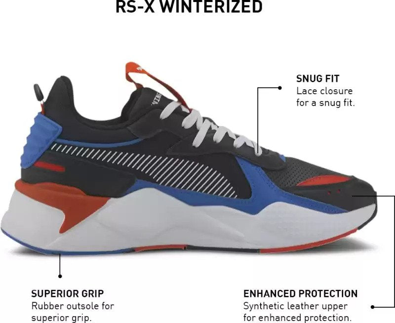 RS-X WINTERIZED Sneakers For Men  (Black)-37052206