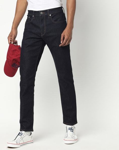 Slim Tapered Fit Jeans with Button Closure-59224-0037