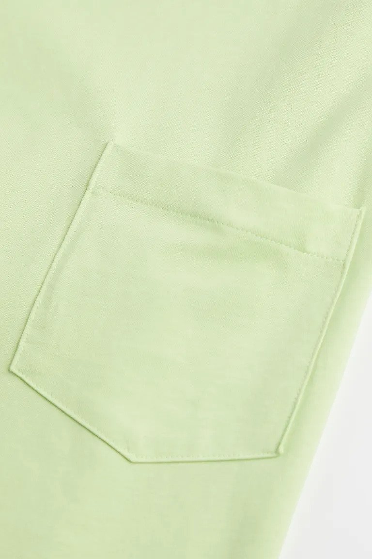 Relaxed Fit pocket-detail T-shirt-1062372007