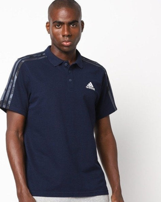 Polo T-shirt with Contrast Side Taping-H18916