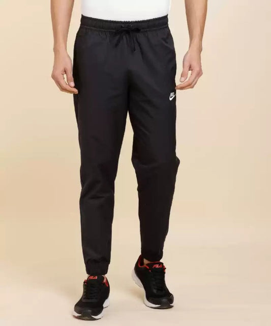 Solid Men Black Track Pants-Dd5311-010