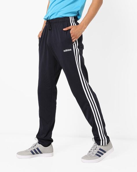 DY1579-Striped Track Pants with Elasticated Waistband-DY1579