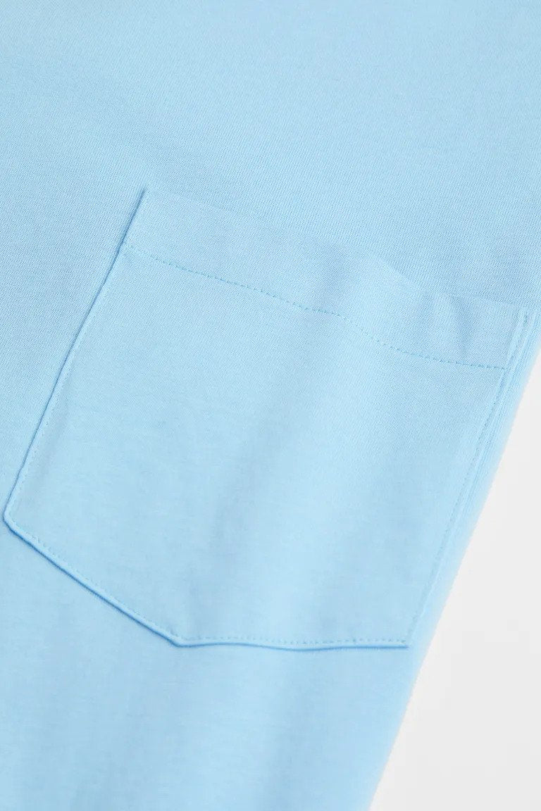Relaxed Fit pocket-detail T-shirt-1062372008