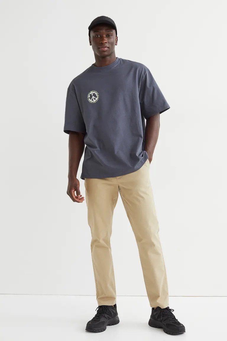 Relaxed Fit Cotton T-shirt-1032522006