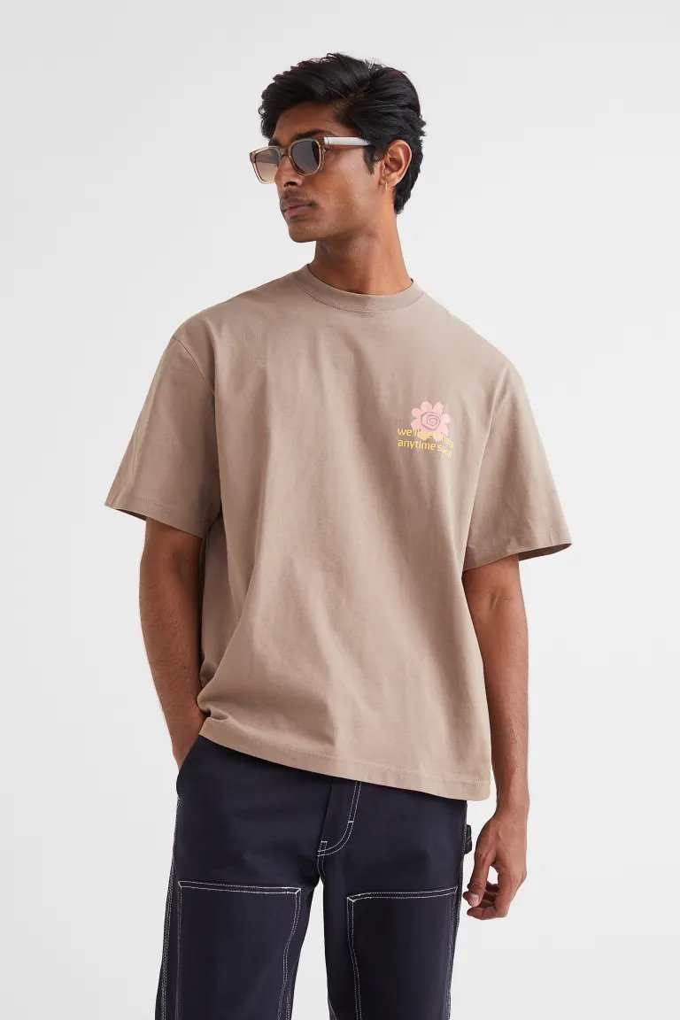 Relaxed Fit Cotton T-shirt-1032522026