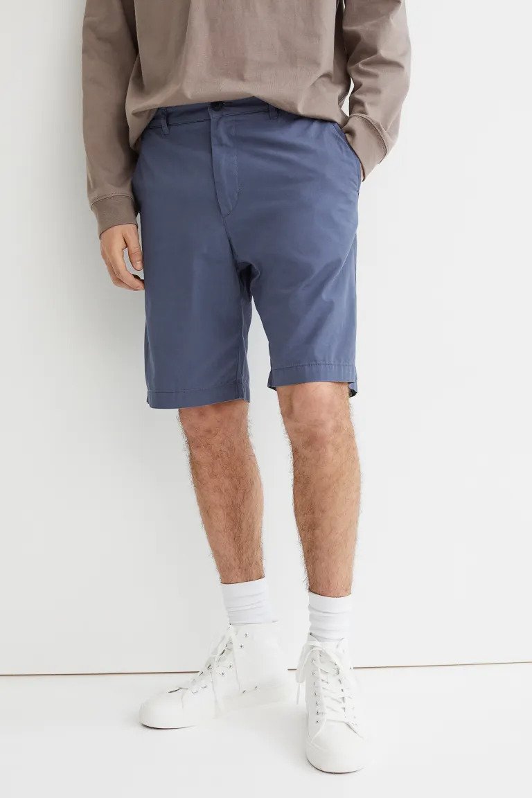 Regular Fit Cotton chino shorts-1039093001