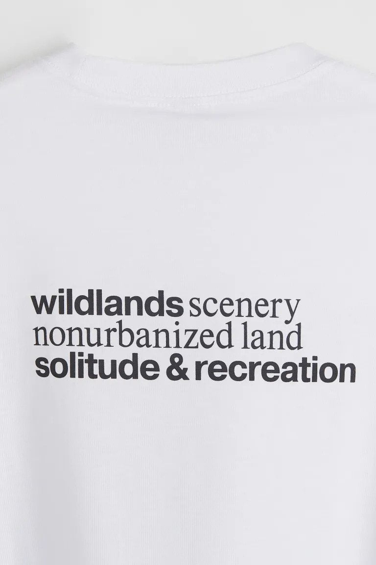 Relaxed Fit Cotton T-shirt-White/Wildlands-1032522001