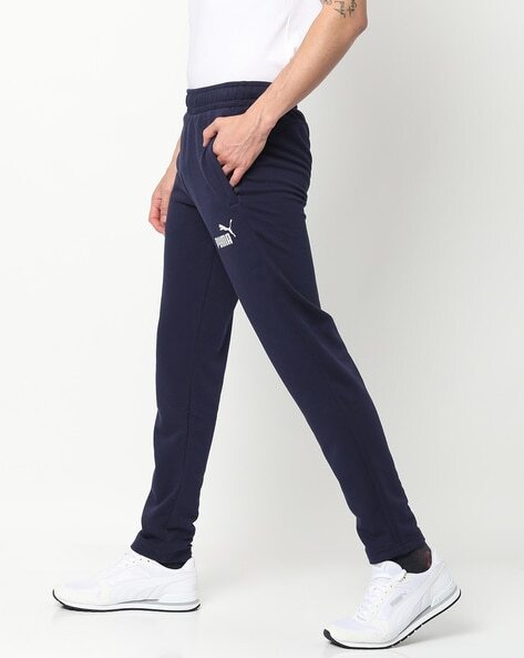 Brand Print Track Pants with Elasticated Waist-589748 02